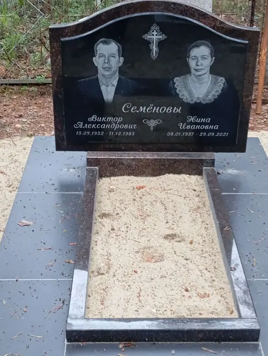 Изготовленный памятник из гранита, работа 91