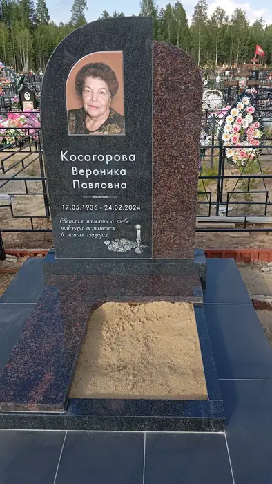 Изготовленный памятник из гранита, работа 129