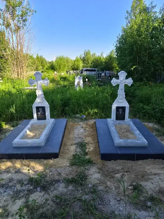Изготовленный памятник из гранита, работа 21