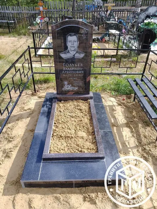Изготовленный памятник из гранита, работа 4