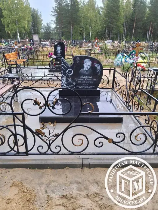 Изготовленный памятник из гранита, работа 6