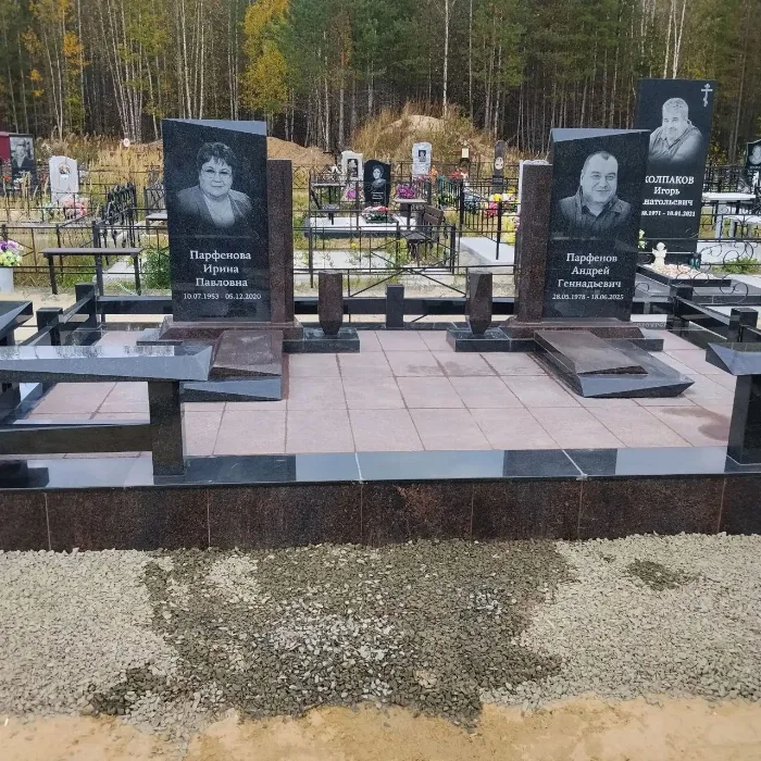 Изготовленный памятник из гранита, работа 24