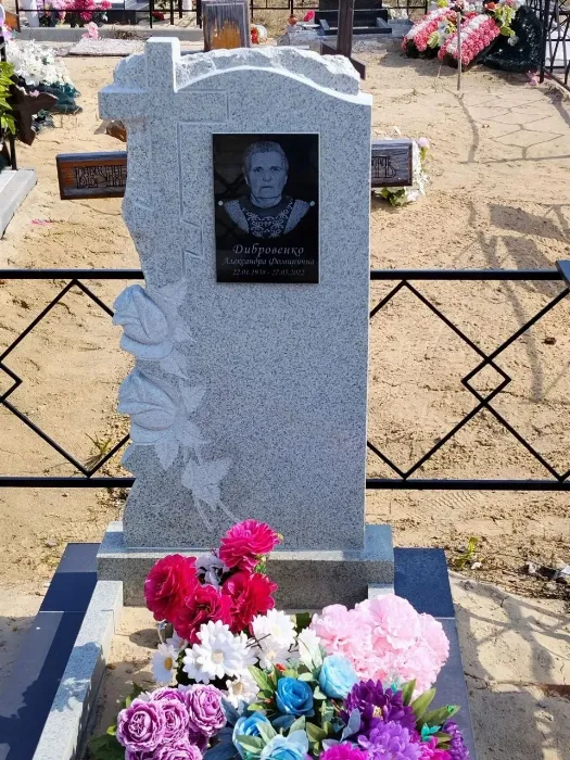 Изготовленный памятник из гранита, работа 19